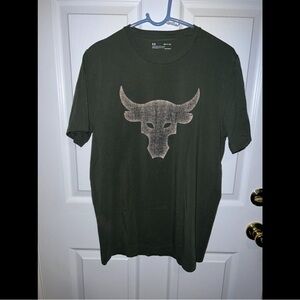 Under Armour Dark Green Bull Graphic Tee (project rock)